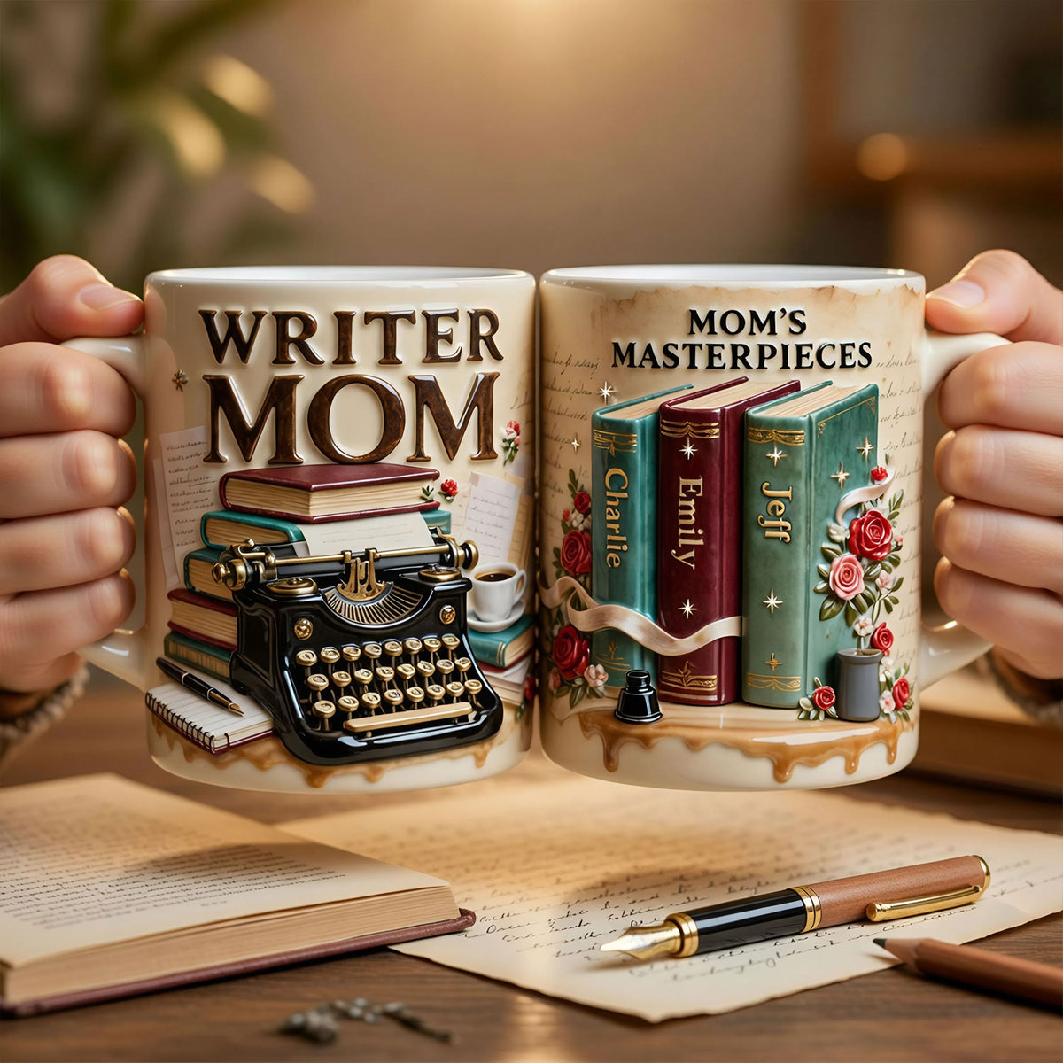 Writer Mom Coffee Mug - Personalized Gifts For Mother's Day 04qhti130426-Homacus
