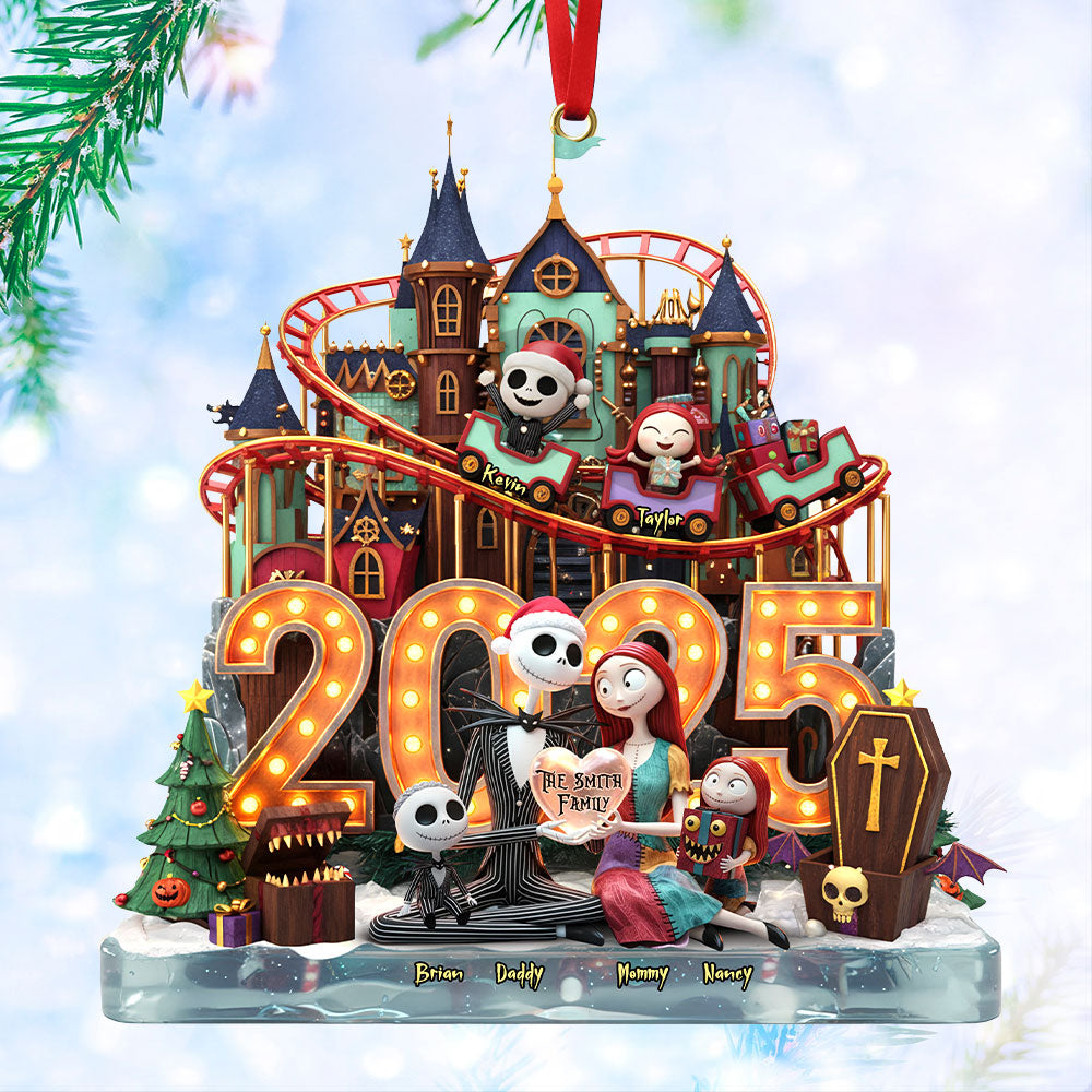Family 2025 Ornament - Personalized Gift For Family Christmas Ornament 02PATI131125-Homacus