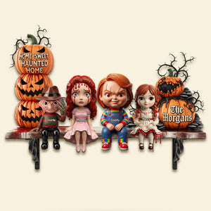 Horror Family Wood Sign - Personalized Gifts For Family 04ohti070825-Homacus