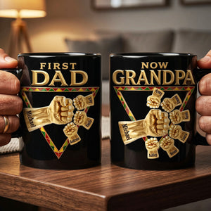 First Dad Now Grandpa Coffee Mug - Personalized Gifts For Dads 03huti230526-Homacus
