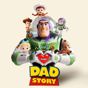Dad Story Plaque - Personalized Christmas Gifts For Dad 04nati200525-Homacus