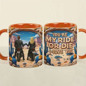 Motorbike Couple Mug - Personalized Gifts For Couple 03tgti260525-Homacus