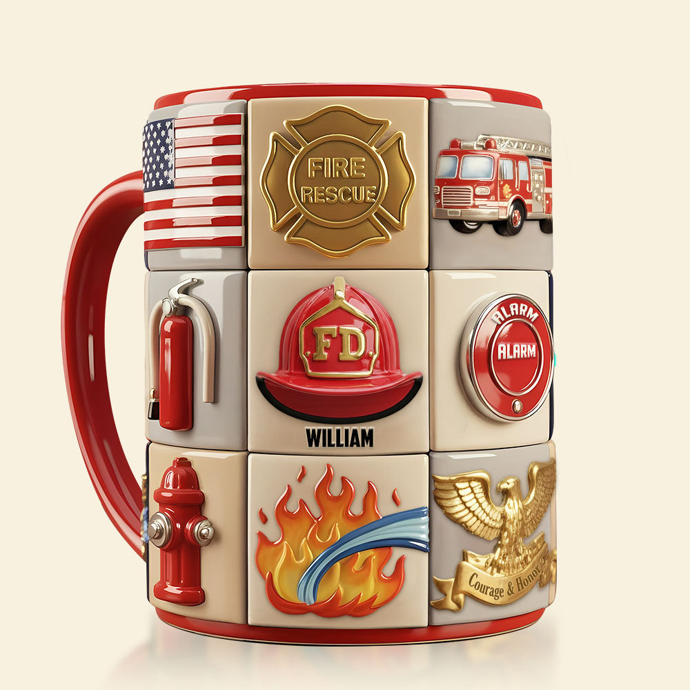 Firefighter Coffee Accent Mug - Personalized Gifts For Firefighter Coffee Mug 03TOTI311025-Homacus