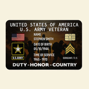 Veteran Wallet Card - Custom Military Logo Gifts For Veteran 02toti040725-Homacus
