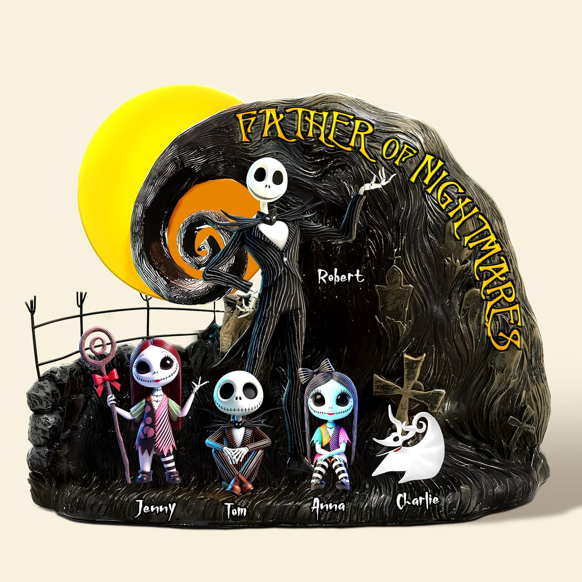 Personalized Gifts For Dad Plaque Father Of Nightmares 03ohti120425-Homacus