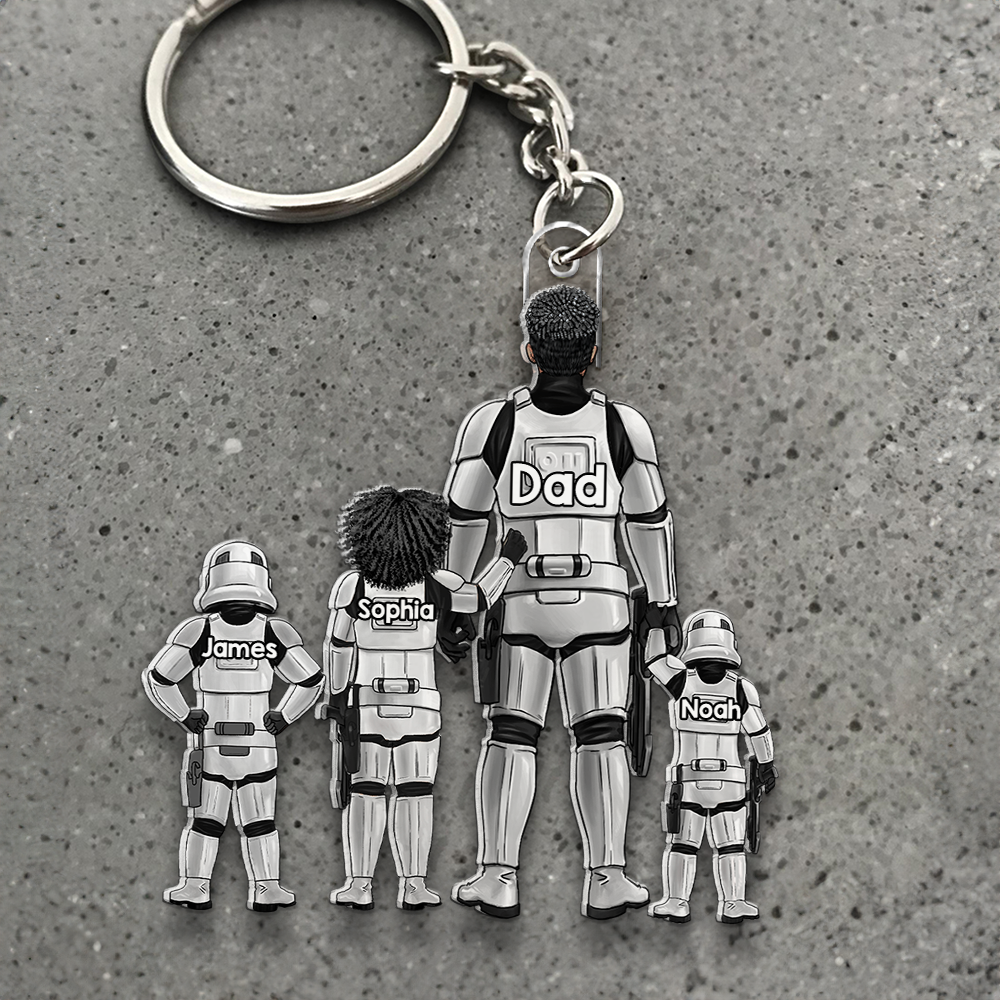 Galaxy Dad Keychain - Personalized Gifts For Dad 02qhhu070525hg-Homacus