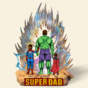 Super Dad Plaque - Personalized Gifts For Dad 01OHTI240425PA-Homacus