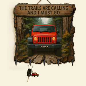 Off-road Wood Key Hanger - Personalized Gifts For Off-road Lovers 02qhti230525-Homacus