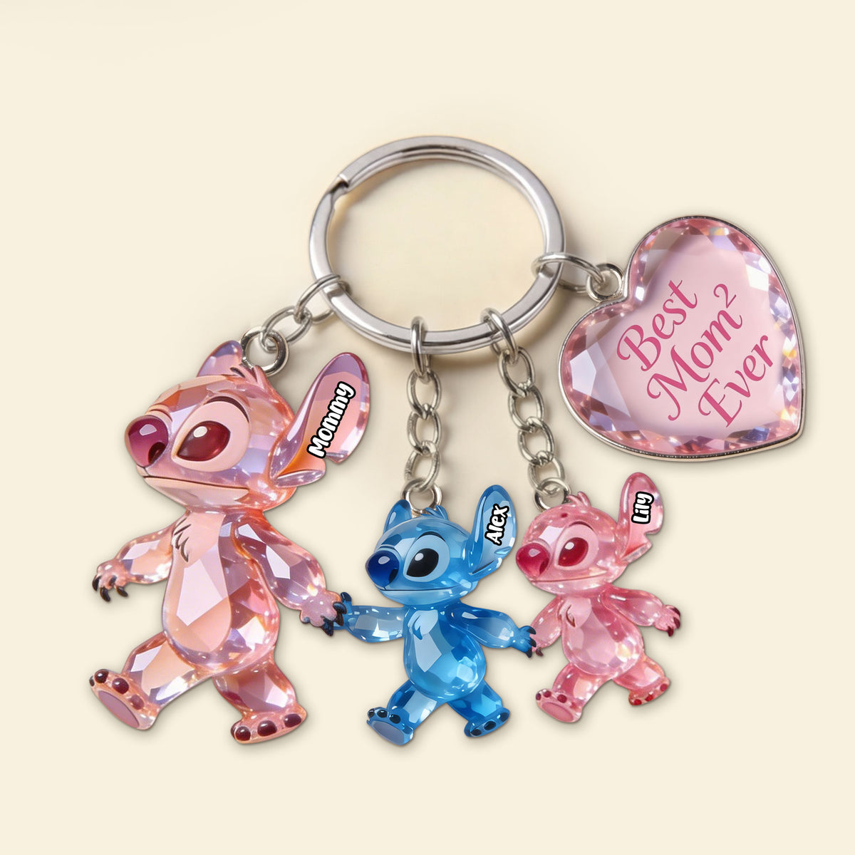 Lovely Mom Acrylic Tag Keychain - Personalized Gifts For Moms 01tgti140426-Homacus