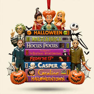 Horror Tape Stack Ornament, Personalized Christmas 02qhti161025-Homacus