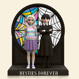 Horror Besties Plaque - Personalized Gifts For Besties 03nati280725-Homacus
