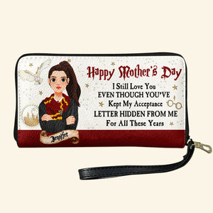 Personalized Gifts For Mom Twill Faux Leather Wallet 03huti070325pa-Homacus