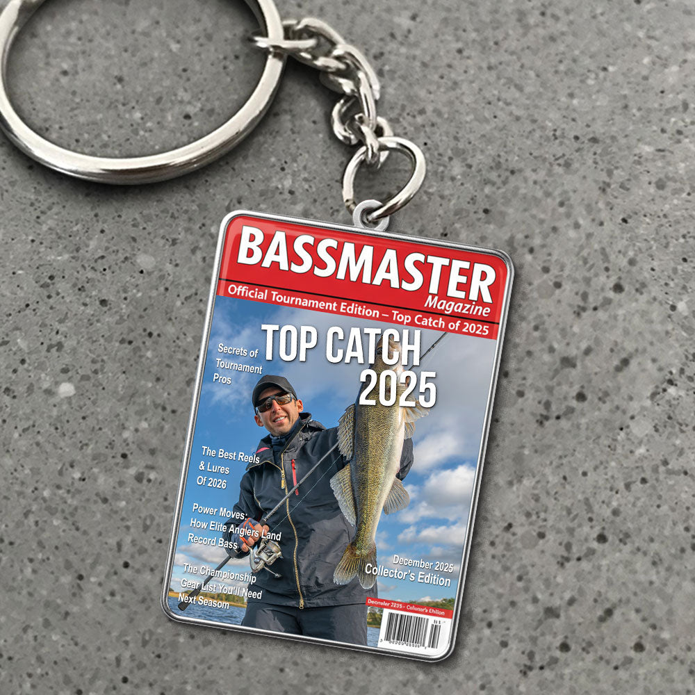Custom Photo Fishing Lover Keychain - Personalized Gifts For Fishing Lover Keychain 01HYTI061125-Homacus