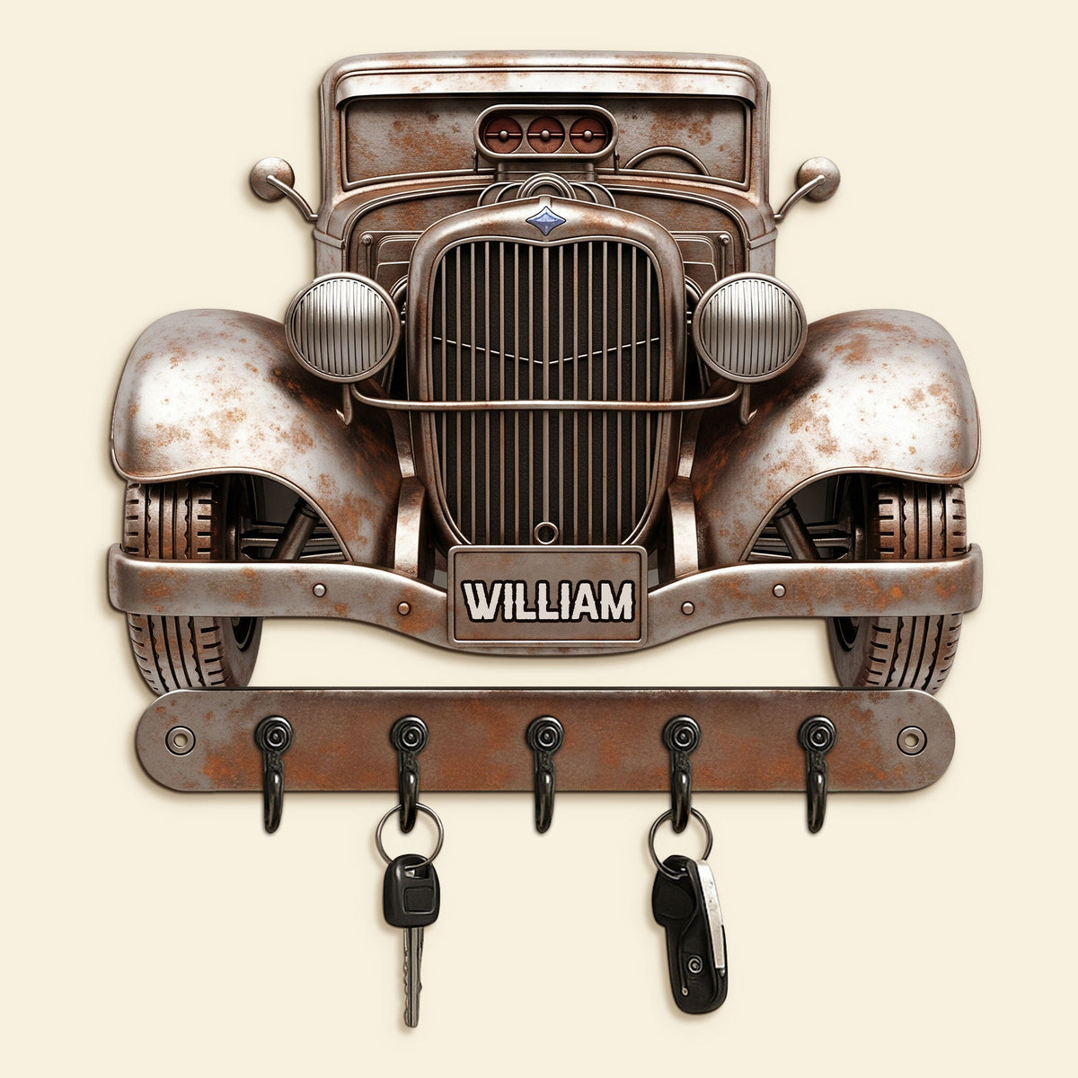 Hot Rod Key Hanger - Personalized Gifts For Hot Rod Lovers 03nati280625-Homacus