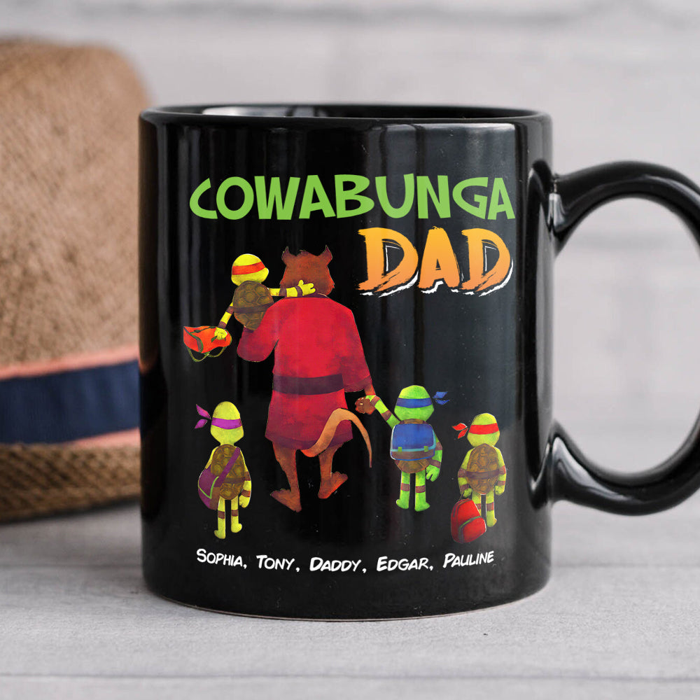 Personalized Gifts For Dad Coffee Mug Dad With Kids-Homacus