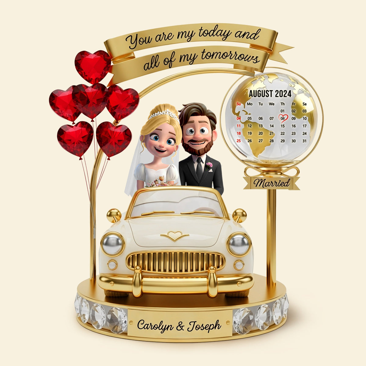 Anniversary Wedding Couple Plaque - Personalized Gifts For Couple 05tgti100725-Homacus