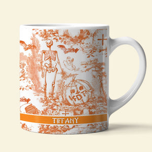 Slightly Subtle Halloween Toile De Jouy Mug 02qhti230825-Homacus
