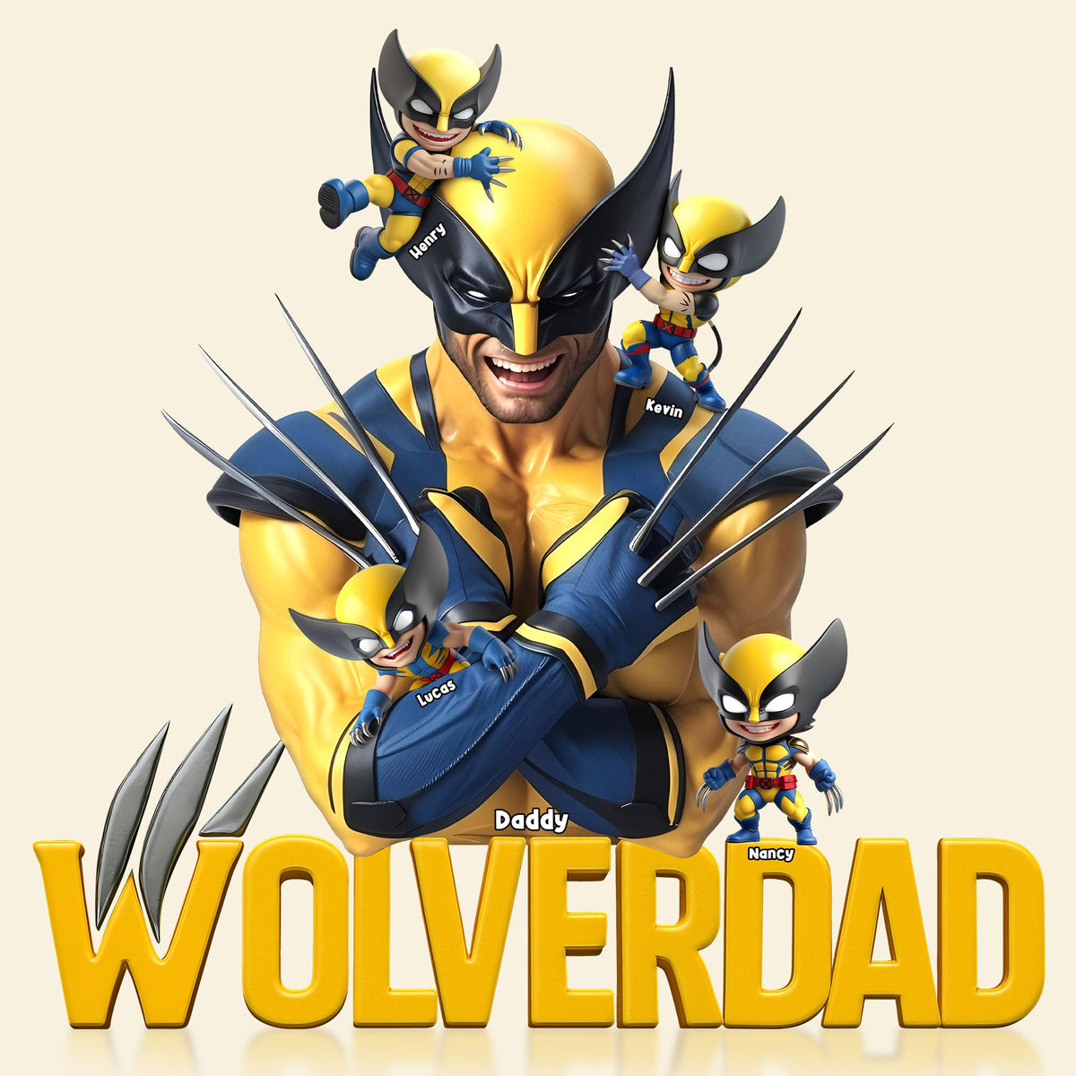 Wild Claw Dad Acrylic Plaque - Personalized Gifts For Father 01NATI090525-Homacus