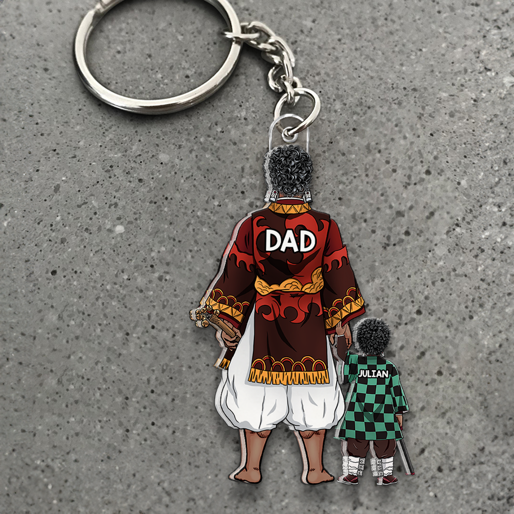 Shadow Warrior Dad Acrylic Keychain - Personalized Gift For Father 05QHHU070525HG-Homacus