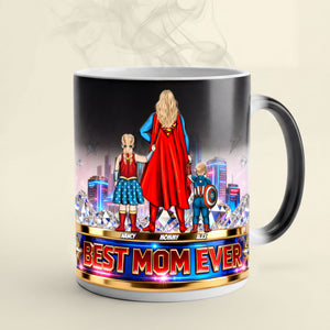 Powerful Mom And Kids Magic Ceramic Coffee Mug - Personalized Gifts For Mother's Day Magic Mug 05OHTI070426PA-Homacus