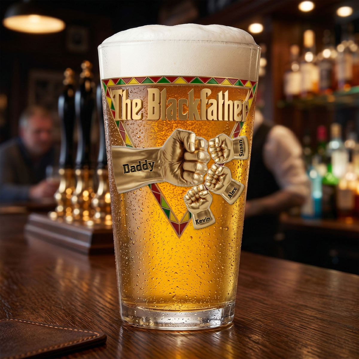 Best Dad Ever Beer Glass - Personalized Gifts For Dad 06huti230526-Homacus