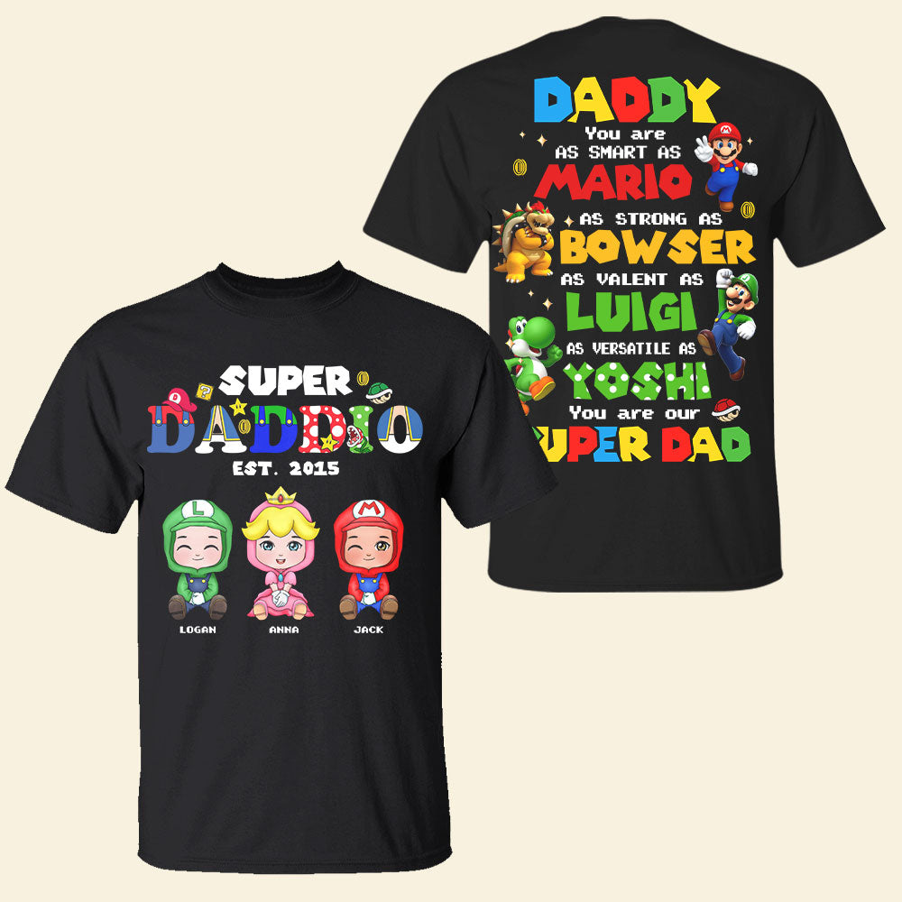 Personalized Gifts For Dad Shirt Super Daddio 04huti120325-Homacus