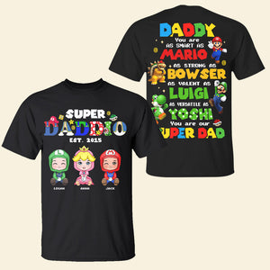 Personalized Gifts For Dad Shirt Super Daddio 04huti120325-Homacus