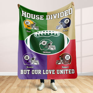 House Divided - American Football Banket - Personalized Gifts For Family-Homacus