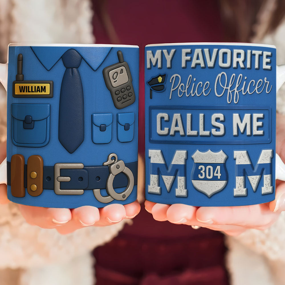 Police Mom Coffee Mug - Personalized Gifts For Mom 05ohti080425-Homacus
