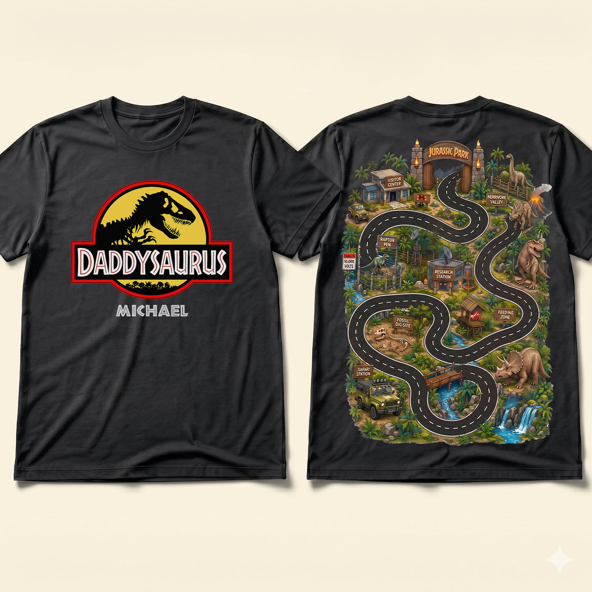 Adventure Map Shirt - Personalized Gifts For Dad 04NATI210526-Homacus