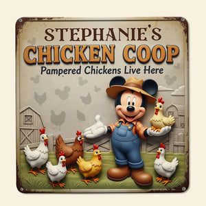 Cute Chicken Coop Metal Sign - Personalized Gifts For Farmers 01ohti050625-Homacus