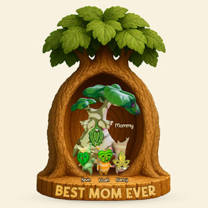 Personalized Gifts For Mom Plaque Best Mom Ever 02ohti110425-Homacus