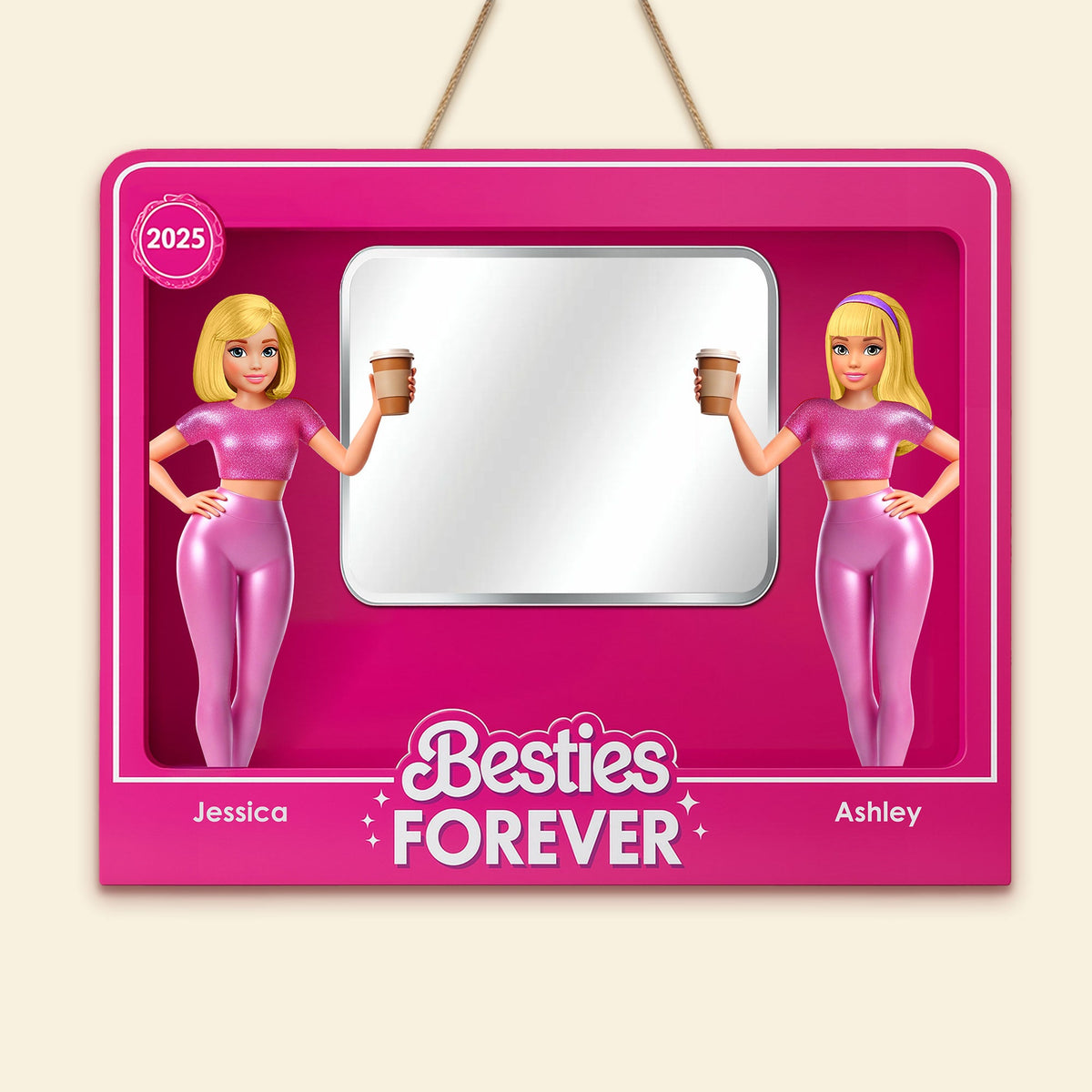 Adorable Besties Mirror - Personalized Gifts For Besties 01ohti290725-Homacus