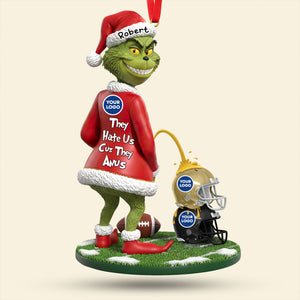 Funny Green Monster Ornament - Personalized Gifts For Sport Lovers 01huti011025-Homacus