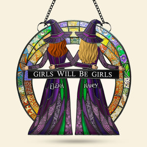 Witch Besties Suncatcher - Personalized Gifts For Besties 02nati090825-Homacus