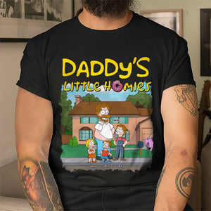 Daddy's Little Homies Shirt - Personalized Gifts For Dad 022toti020425pa-Homacus