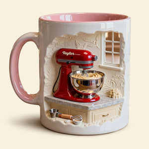 Cake Mixer Coffee Accent Mug - Personalized Gifts For Baker Coffee Mug 02KITI130125-Homacus