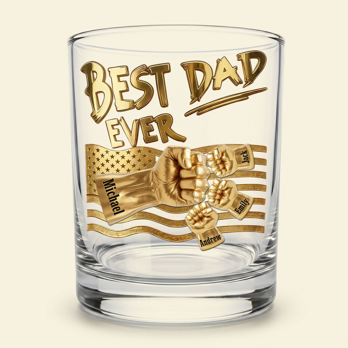Power Fist Drinking Glass - Personalized Gifts For Dads 051ohti220526-Homacus