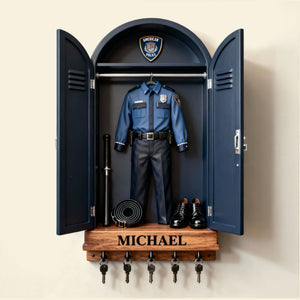 Police Uniform Key Hanger - Personalized Gifts For Police Officer 03toti161225-Homacus