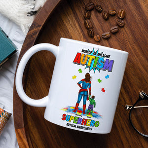 Personalized Gifts For Superhero Autism Mom Coffee Mug 02huti050325pa-Homacus