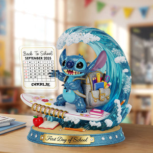 Back to School Blue Monster Plaque - Personalized Gifts For Kids 02ohti260625-Homacus