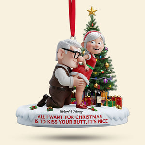 Old Naughty Couple Ornament - Personalized Gifts For Couple 03ohti100925-Homacus
