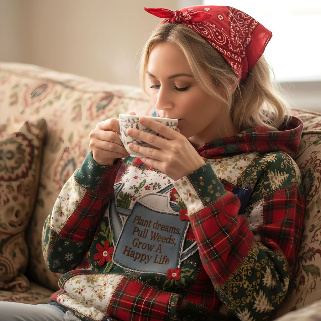 Gardening Dream Hoodie - Personalized Gifts For Gardener Patchwork Hoodie 01PATI201125-Homacus