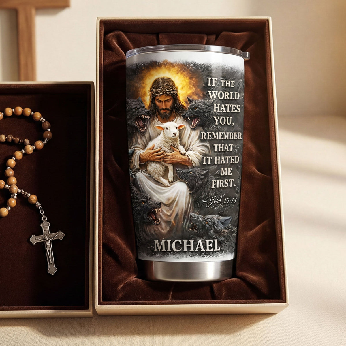 Protected By Faith Tumbler - Personalized Gift For Christian 06HUTI020326-Homacus