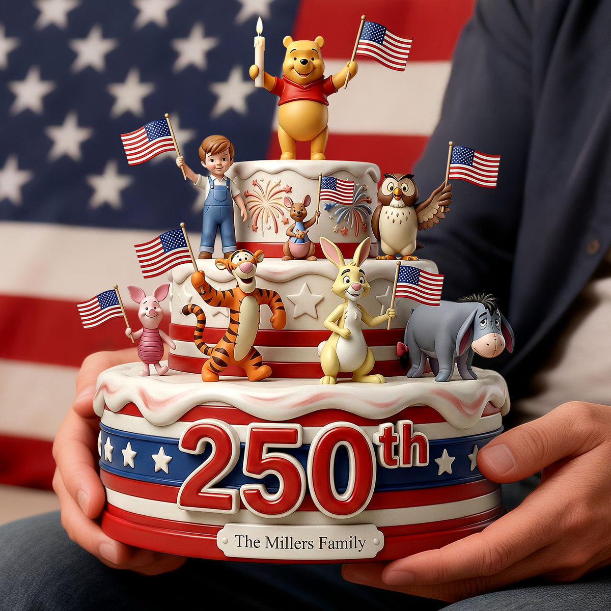 250th Celebration Keepsake Acrylic Plaque - Personalized Gift For Patriotic Anniversary Plaque 03PATI230226-Homacus