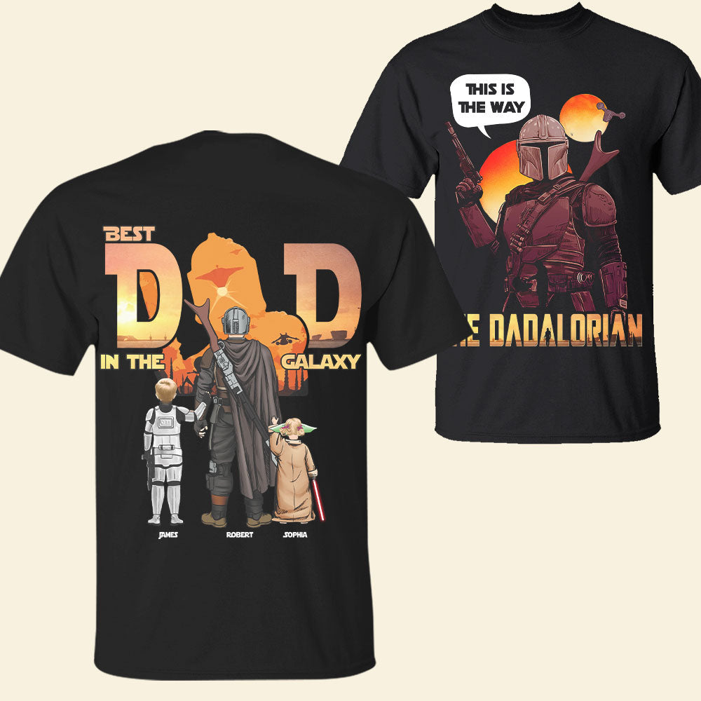 Galaxy Dad Shirt - Personalized Gifts For Dad 03toti020525hg-Homacus