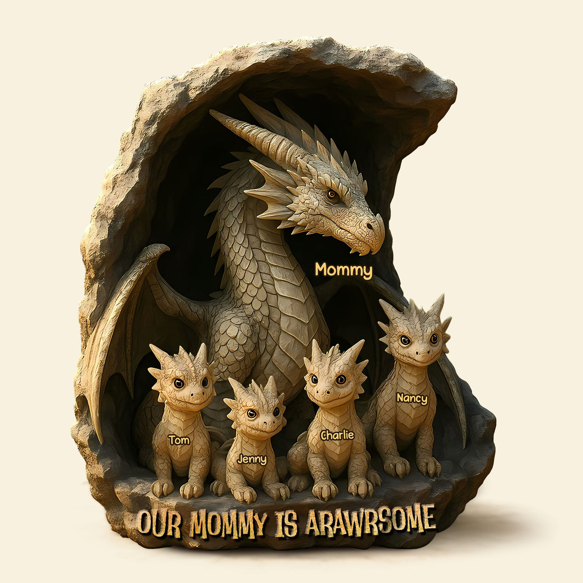 Personalized Christmas Decor Gifts For Mom Dragon Acrylic Plaque 02TGTI050425-Homacus