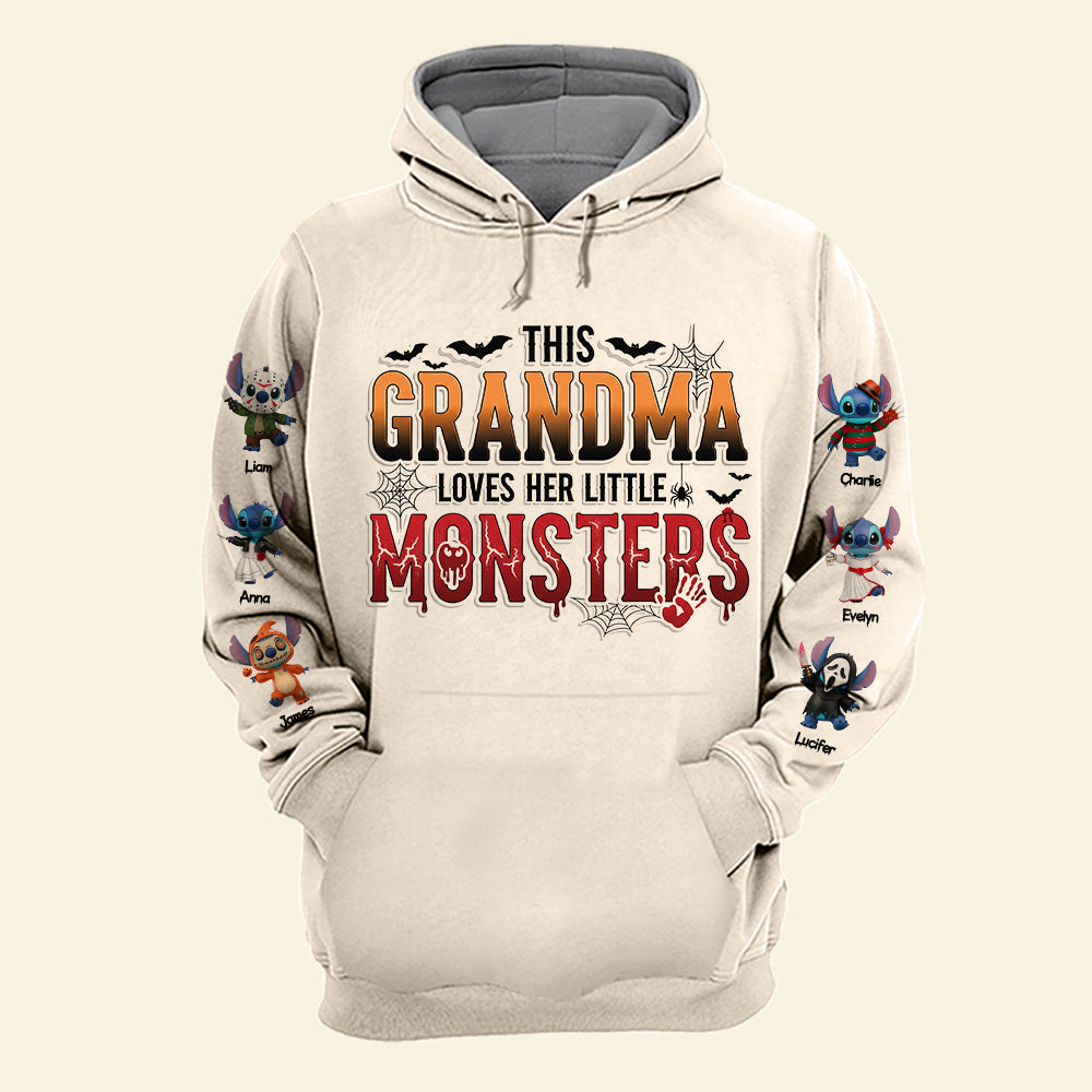 Little Spooky Monster Shirt - Personalized Gifts For Grandma 01pgti140825-Homacus