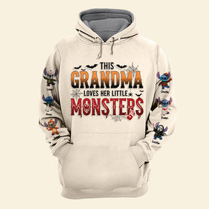 Little Spooky Monster Shirt - Personalized Gifts For Grandma 01pgti140825-Homacus
