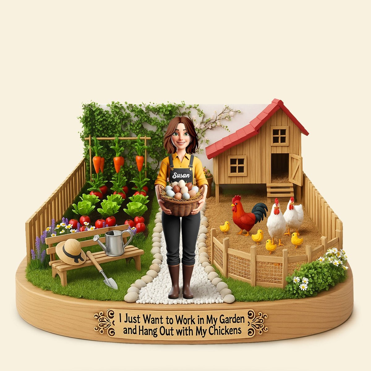 Farm Girl Plaque - Personalized Gifts For Farmers 01nati250625-Homacus